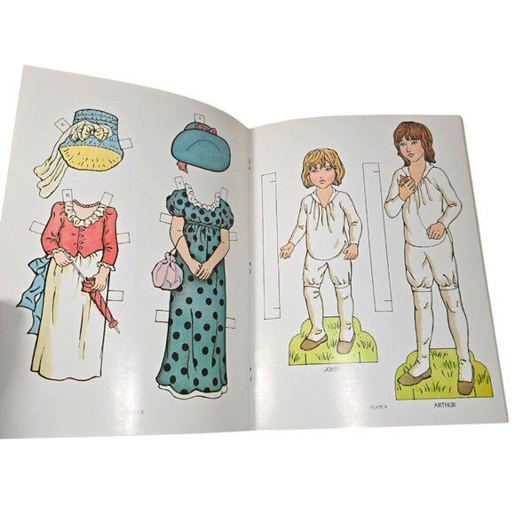 Kate Greenaway Paper Dolls Kathy Allert 1981 Dover Book Vintage Victorian Style - Picture 6 of 11